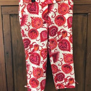 Kate Spade cropped floral pants